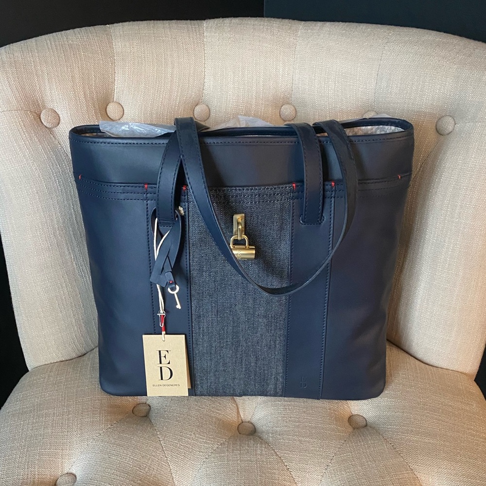 Ellen Navy Tote
